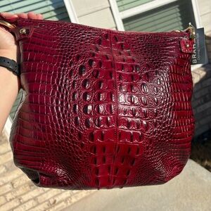❤️❤️‍🔥❤️ NWT Vintage Brahmin Donna Shoulder Bag in ORIGINAL Crimson ❤️❤️‍🔥❤️